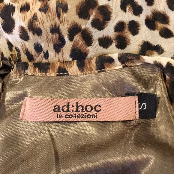 Ad:Hoc Brand Leopard Print Babydoll Mini Dress - Picture 7 of 8